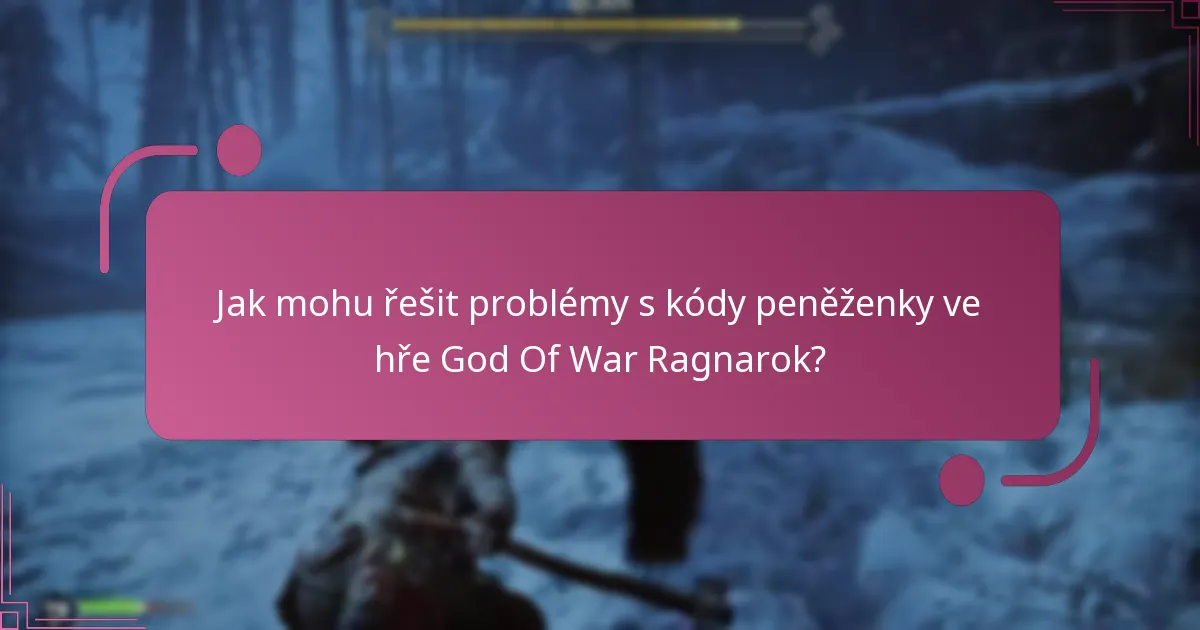Jaké podpůrné zdroje jsou k dispozici pro problémy s kódy peněženky?