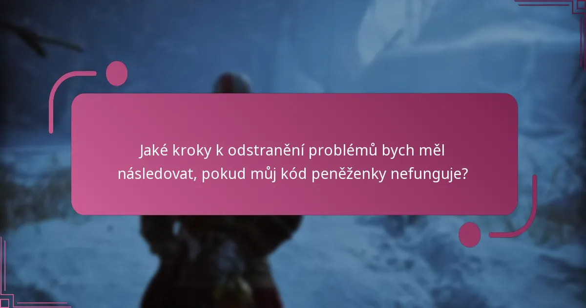 Jaké vizuální pomůcky mohou pomoci s procesem zadávání kódu peněženky?